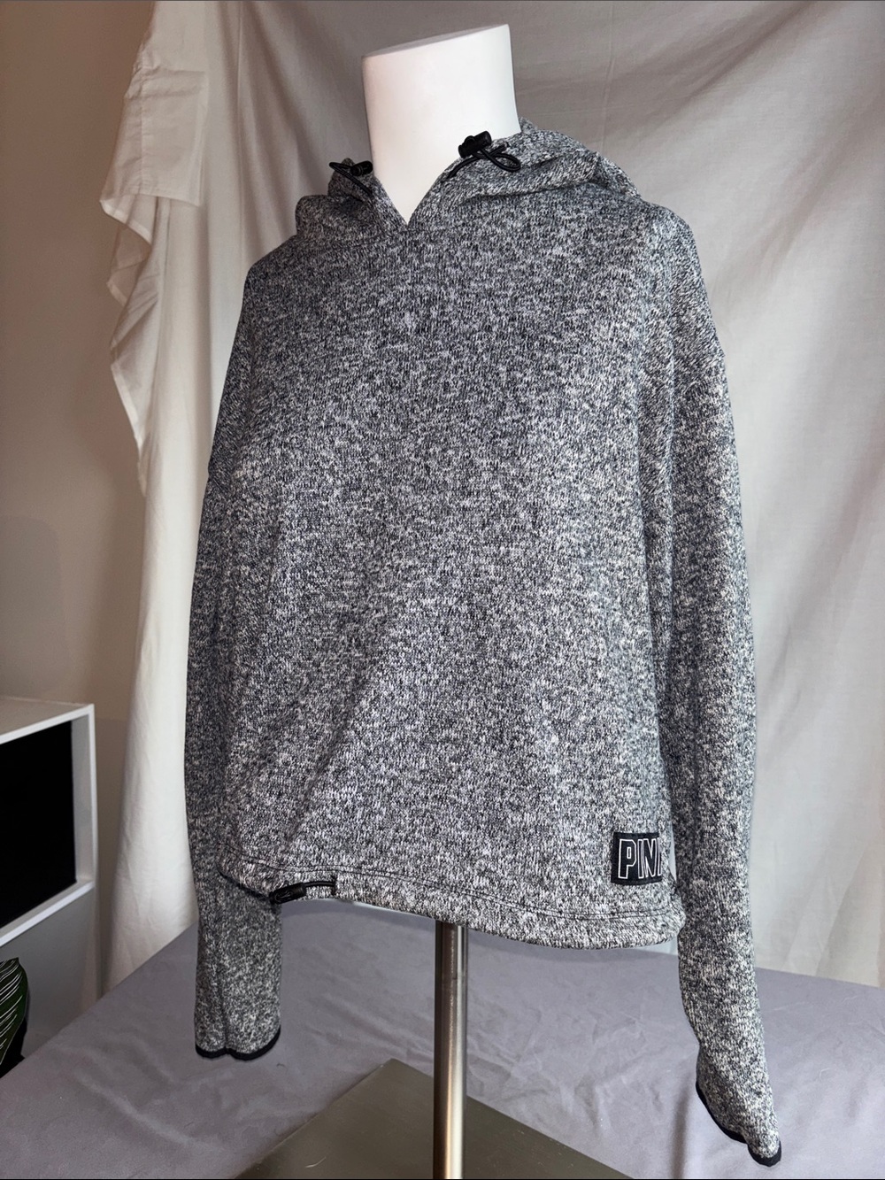 PINK Victoria's Secret Gray Marled Hoodie
